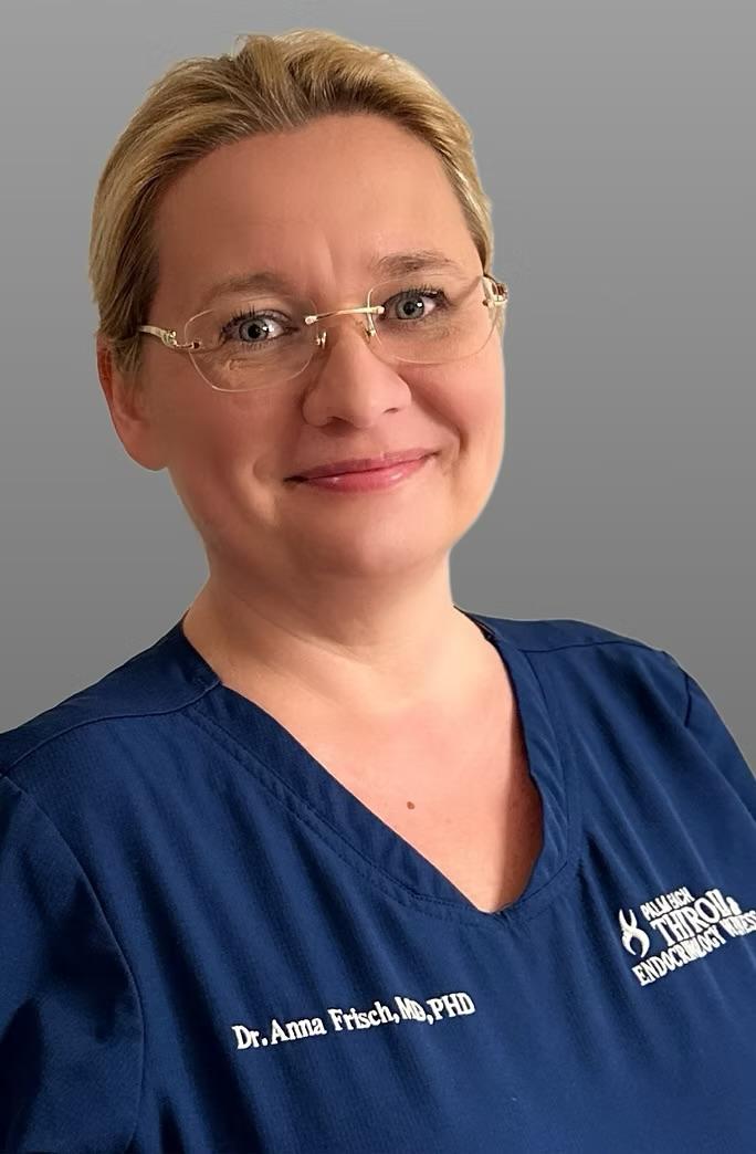Dr. Anna Frisch, MD, PhD, board-certified endocrinologist at Palm Beach Cosmetic Medicine